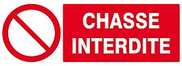 Panneau rigide CHASSE INTERDITE 330X120MM TALIAPLAST - 626219