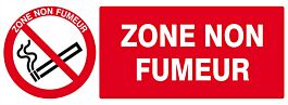 Panneau rigide ZONE NON FUMEUR 330X120MM TALIAPLAST - 626235