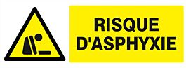 Panneau rigide DANGER RISQUE D' ASPHYXIE 330X120MM TALIAPLAST - 626329