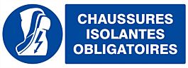 PANNEAU CHAUSSURES ISOLANTES OBLIGATOIRES 330X120MM TALIAPLAST - 626516