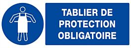 PANNEAU TABLIER DE PROTECTION OBLIGATOIRE 330X120MM TALIAPLAST - 626521