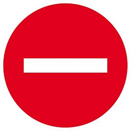 Panneau rigide SENS INTERDIT Ø180MM TALIAPLAST - 627210