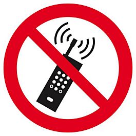 Panneau rigide INTERDICTION D'ACTIVER DES TELEPHONES MOBILES Ø180MM TALIAPLAST - 627255