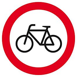 Panneau rigide INTERDIT AUX VELOS Ø180MM TALIAPLAST - 627298