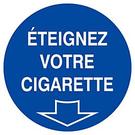 Panneau rigide ETEIGNEZ VOTRE CIGARETTE Ø180MM TALIAPLAST - 627519