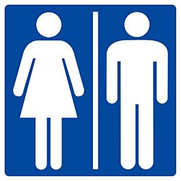 Panneau rigide TOILETTES HOMMES/FEMMES 200X200MM TALIAPLAST - 628619