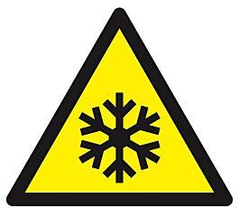 Panneau rigide DANGER, BASSES TEMPERATURES COND° DE GEL 300X300X300mm TALIAPLAST - 629315