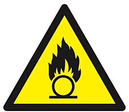 Panneau rigide DANGER, SUBSTANCES COMBURANTES 300X300X300MM TALIAPLAST - 629319