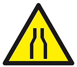 Panneau rigide DANGER RETRECISSEMENT 100X100X100MM TALIAPLAST - 629913