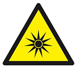 Panneau rigide DANGER, RAYONNEMENT OPTIQUE 100X100X100MM TALIAPLAST - 629970