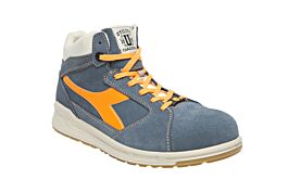 CHAUSSURE DE SECURITE HAUTE DIADORA D-JUMP HI S3 SRC ESD BLEU DENIM /ORANGE- 172034C68250