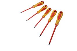 JEU DE 5 TOURNEVIS FENTE ET POZIDRIV ISOLES 1000V SAM OUTILLAGE - ZTBPZJ5