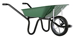 Brouette Haemmerlin Pro Select Bati Plus 100L – Cassa In Acciaio Verniciato Verde – Ruota Piena Ø400 Mm – Portata 250 Kg - 3