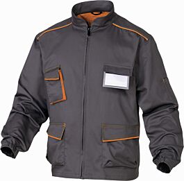 VESTE DE TRAVAIL DELTA PLUS PANOSTYLE® POLYESTER COTON GRIS / ORANGE -M6VESGO0
