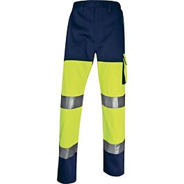 PANTALON DE TRAVAIL DELTA PLUS HAUTE VISIBILITÉ PANOSTYLE EN POLYESTER / COTON JAUNE FLUO - PHPA2JM0