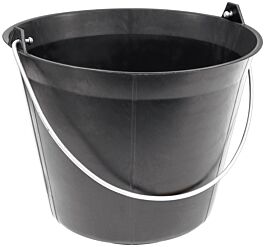 SEAU PLASTIQUE NOIR 16 LITRES TALIAPLAST ANSE 5,3MM -310114