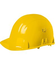Casque de chantier en polyéthylène jaune - SINGER - CASJAUNE