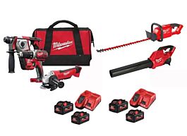 Pack MILWAUKEE batiment et jardin M18 BLPP3C-502 batterie et chargeur