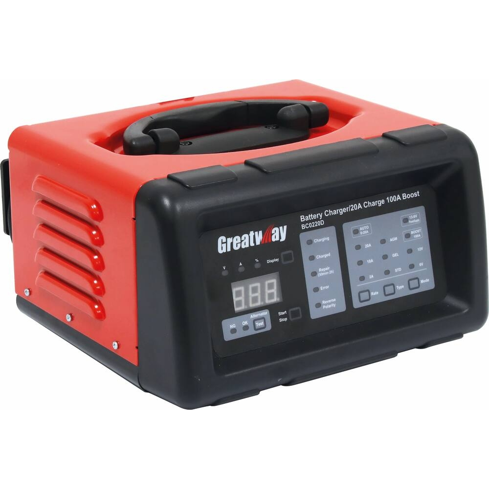 CHARGEUR/DEMARREUR AUTOMATIQUE 6/12V 20A / STARTING 100A - DRAKKAR EQUIPEMENT - 54248