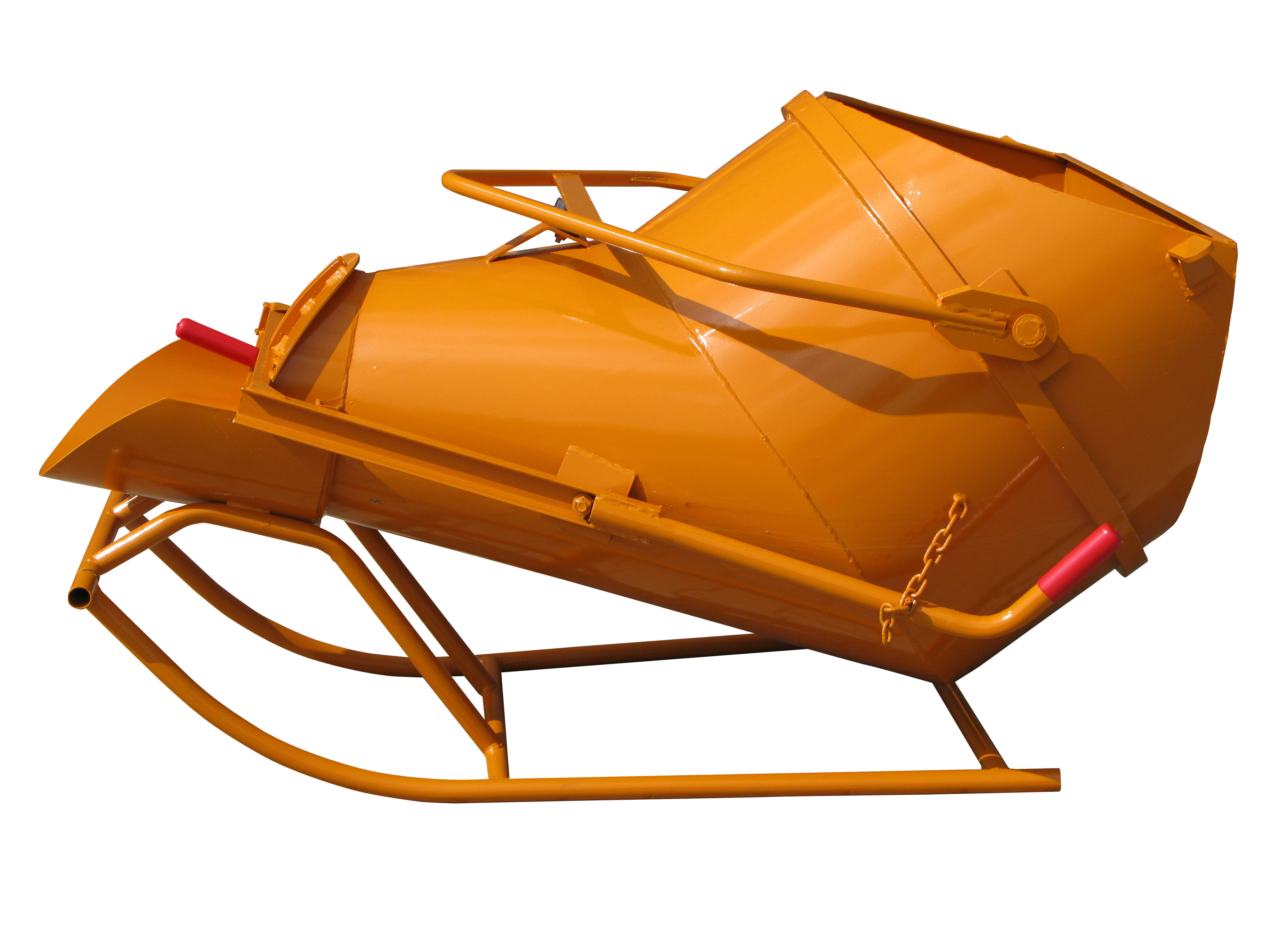 Benne à béton EICHINGER 300L couchée à fond ouvrant à vidage latéral-Mécanique sans volant-10254