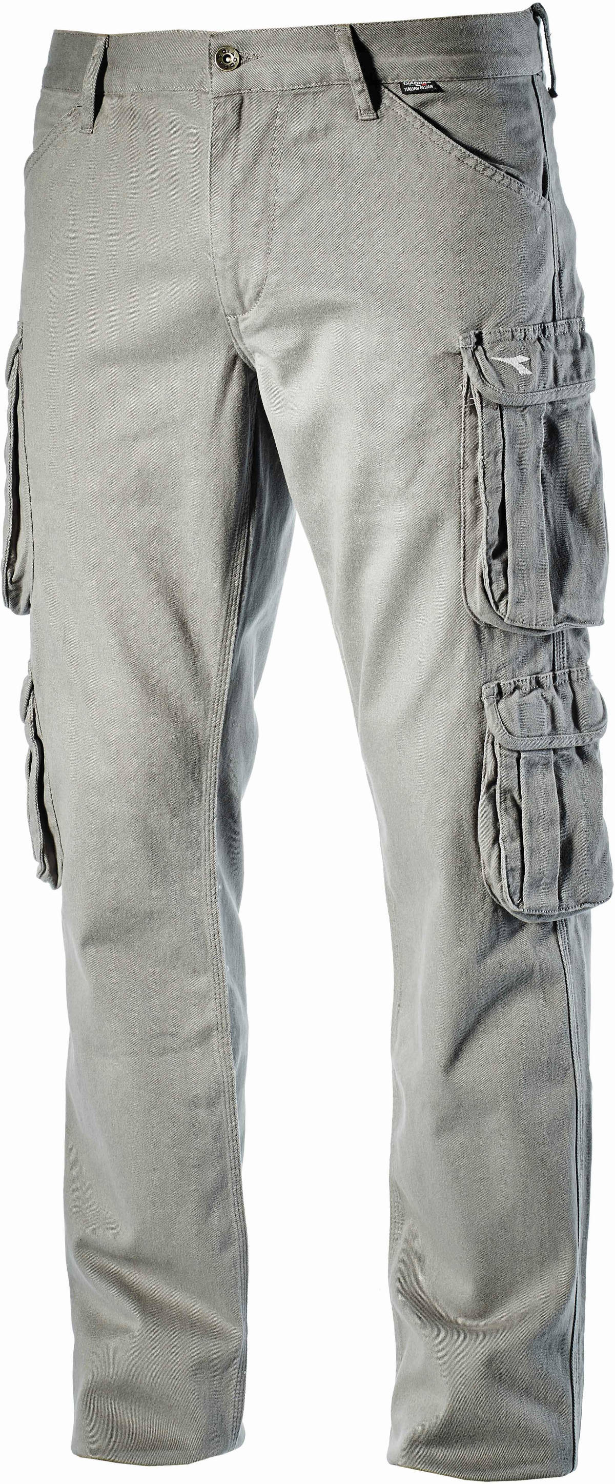 PANTALON DE TRAVAIL DIADORA MULTIPOCHES ÉLASTIQUE GRIS WAYET II - 16029875093