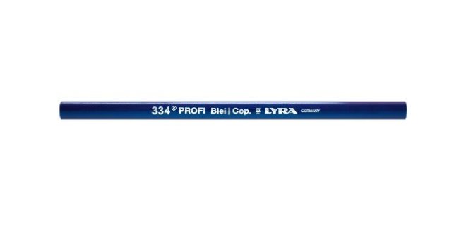 CRAYON DE CHARPENTIER LYRA GRAPHITE-COPIANT BLEU 24 CM EN ÉTUI DE 12 - 4342101