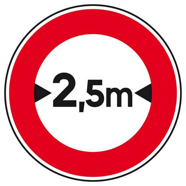 B11-450-Classe 2-Interdiction si largeur supérieure à.. TALIAPLAST - 523553