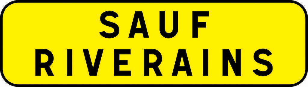 KM9 C2 900 JAUNE SAUF RIVERAINS TALIAPLAST - 525113