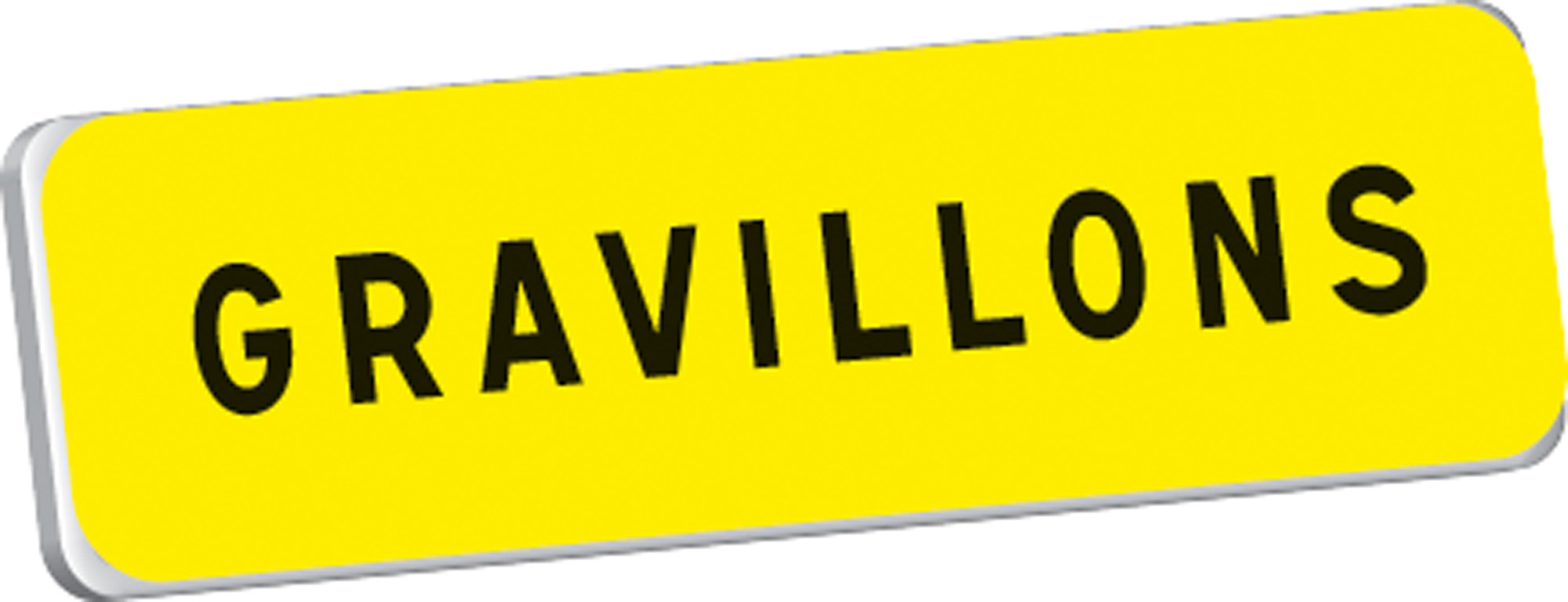 Panonceau GRAVILLONS KM9 classe T1 700 x 200 TALIAPLAST - 525312