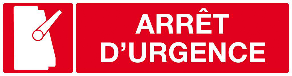 ARRET D'URGENCE 200x52mm TALIAPLAST - 620110