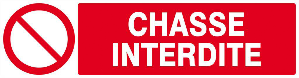 Panneau rigide CHASSE INTERDITE 200x52mm TALIAPLAST - 620219