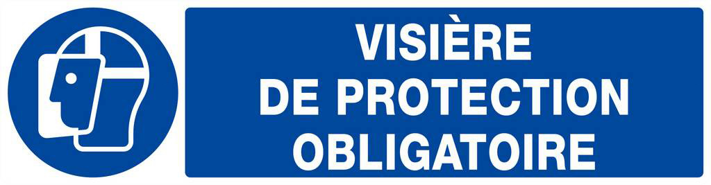 VISIERE DE PROTECTION OBLIGATOIRE 200x52mm TALIAPLAST - 620514