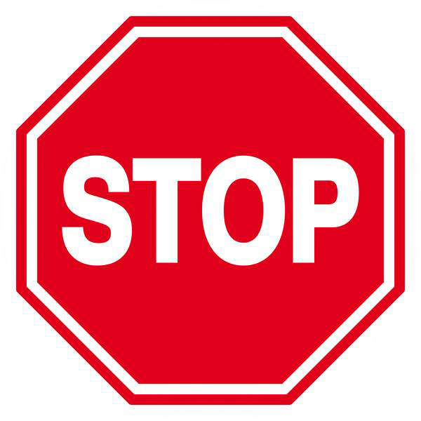 Panneau rigide STOP D.300mm TALIAPLAST - 622209