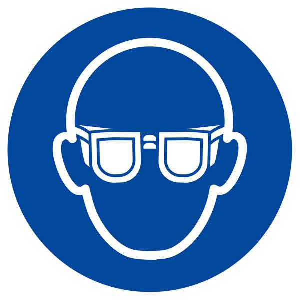 Panneau rigide LUNETTES DE PROTECTION OBLIGATOIRES D.300mm TALIAPLAST - 622503