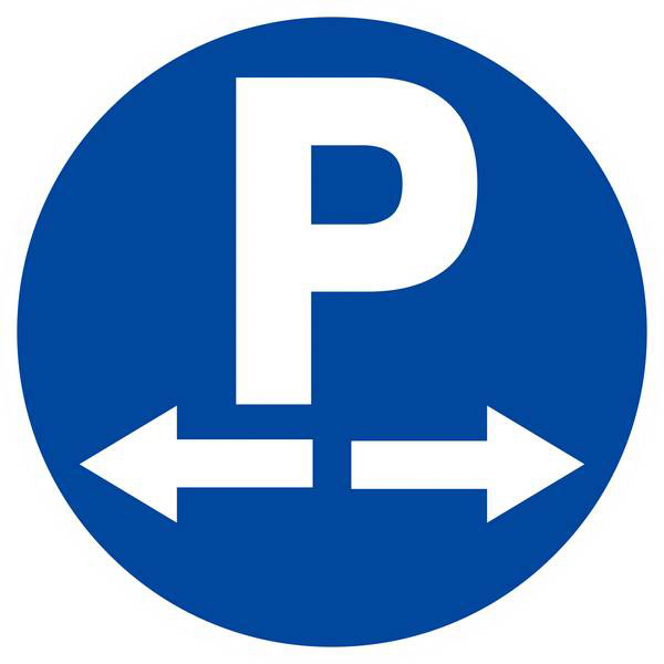 Panneau rigide PARKING DANS LES DEUX SENS D.300mm TALIAPLAST - 622575