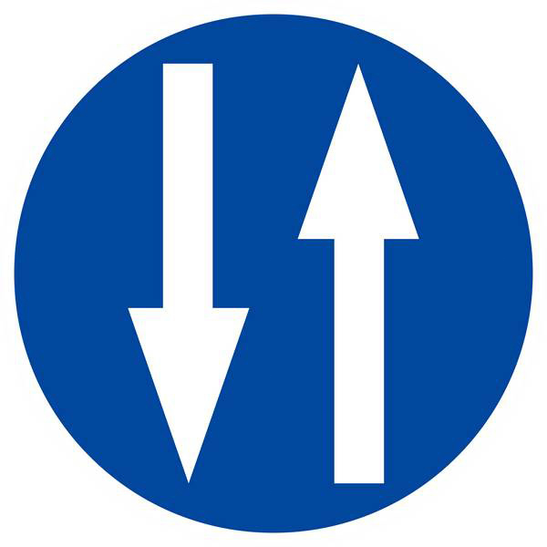 Panneau rigide CIRCULATION A DOUBLE SENS D.300mm TALIAPLAST - 622584