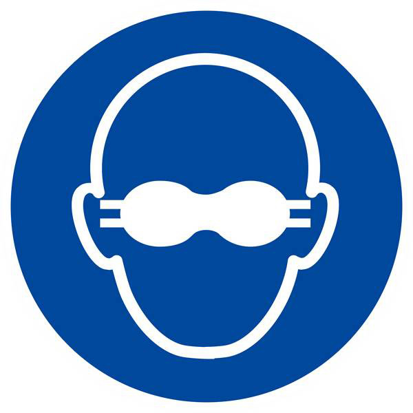 Panneau rigide LUNETTES DE PROTECTION OPAQUES OBLIGATOIRES D.300mm TALIAPLAST - 622591