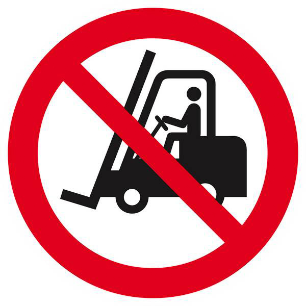 Panneau rigide INTERDIT AUX VEHICULES INDUSTRIELS D.420mm TALIAPLAST - 623201