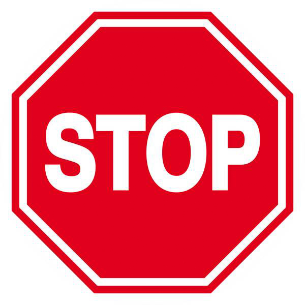 Panneau rigide STOP D.420mm TALIAPLAST - 623205