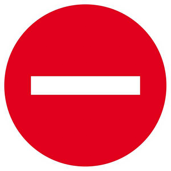 Panneau rigide SENS INTERDIT D.420mm TALIAPLAST - 623207