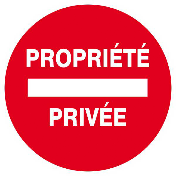 Panneau rigide PROPRIETE PRIVEE D.420mm TALIAPLAST - 623221
