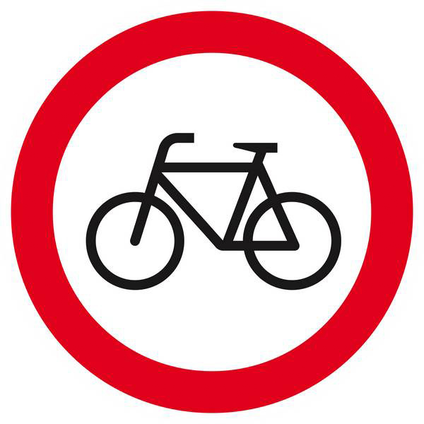 Panneau rigide INTERDIT AUX VELOS D.420mm TALIAPLAST - 623298