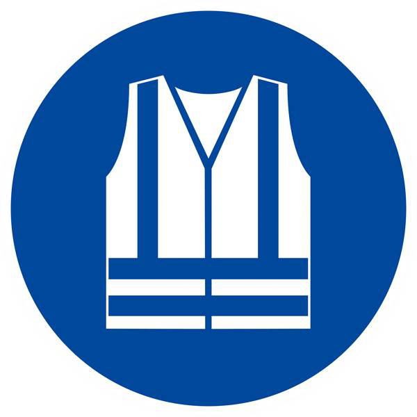 Panneau rigide GILET DE SECURITE HAUTE VISIBILITE OBLIGAT. D.420mm TALIAPLAST - 623540