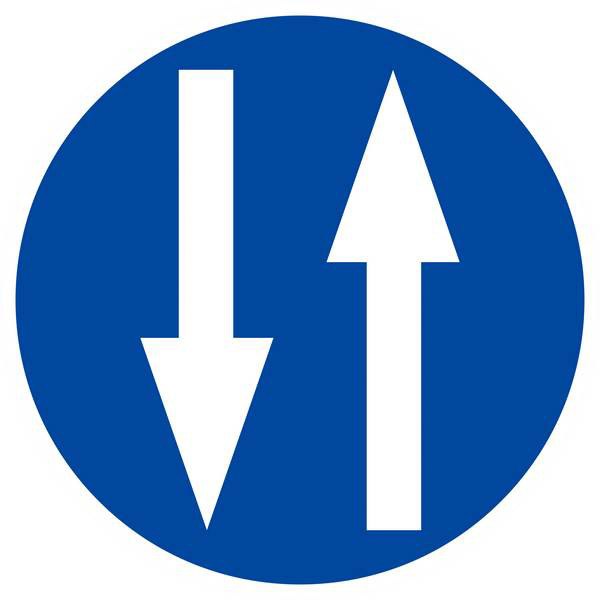 Panneau rigide CIRCULATION A DOUBLE SENS D.420mm TALIAPLAST - 623584