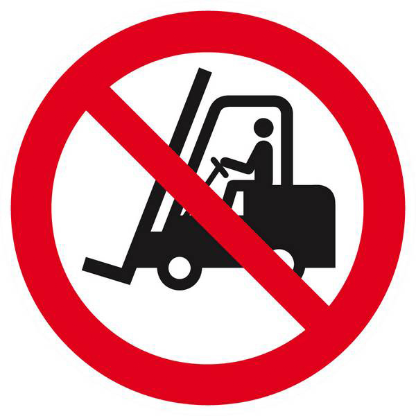 Panneau rigide INTERDIT AUX VEHICULES INDUSTRIELS D.80mm TALIAPLAST - 624249