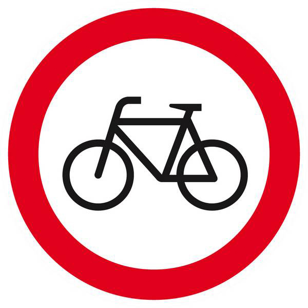 Panneau rigide INTERDIT AUX VELOS D.80mm TALIAPLAST - 624298