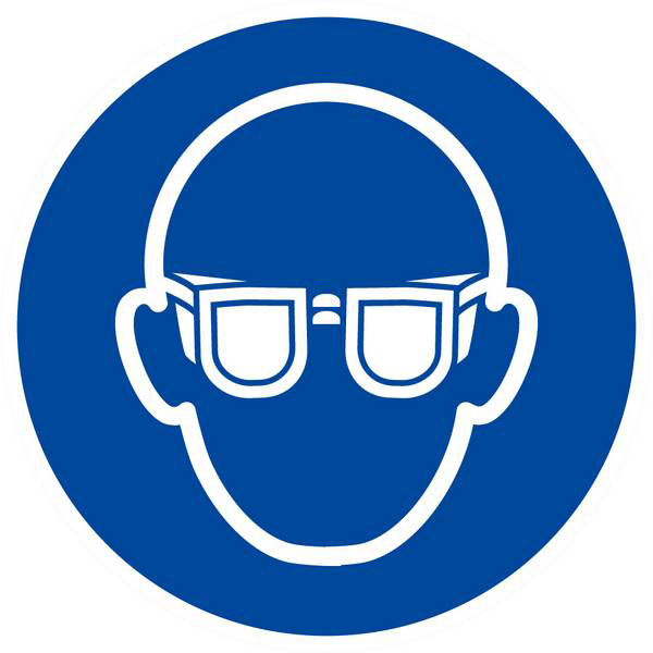 Panneau rigide LUNETTES DE PROTECTION OBLIGATOIRES D.80mm TALIAPLAST - 624503