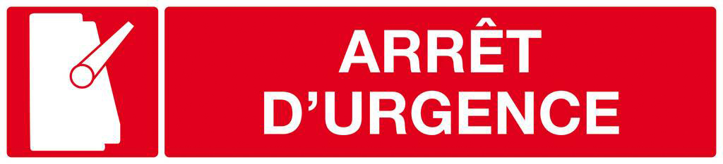 ARRET D'URGENCE 330x75mm TALIAPLAST - 625110