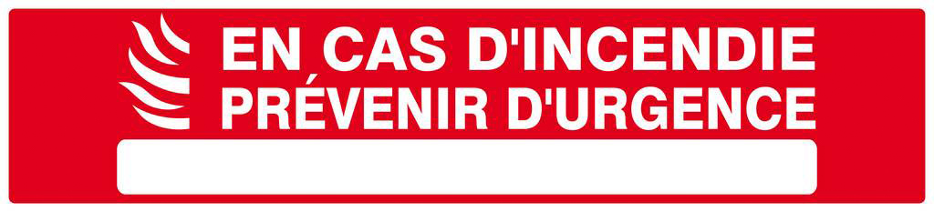 EN CAS D'ACCIDENT PREVENIR D'URGENCE 330x75mm TALIAPLAST - 625122