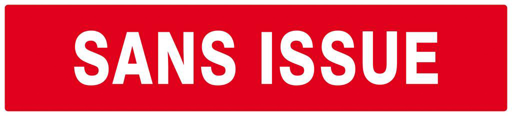 SANS ISSUE (INCENDIE) 330x75mm TALIAPLAST - 625124